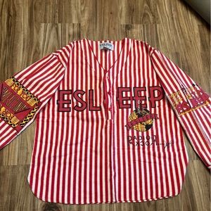ESLEEP Vintage Sleeper Jersey flannel RADIO ROCK Size L.